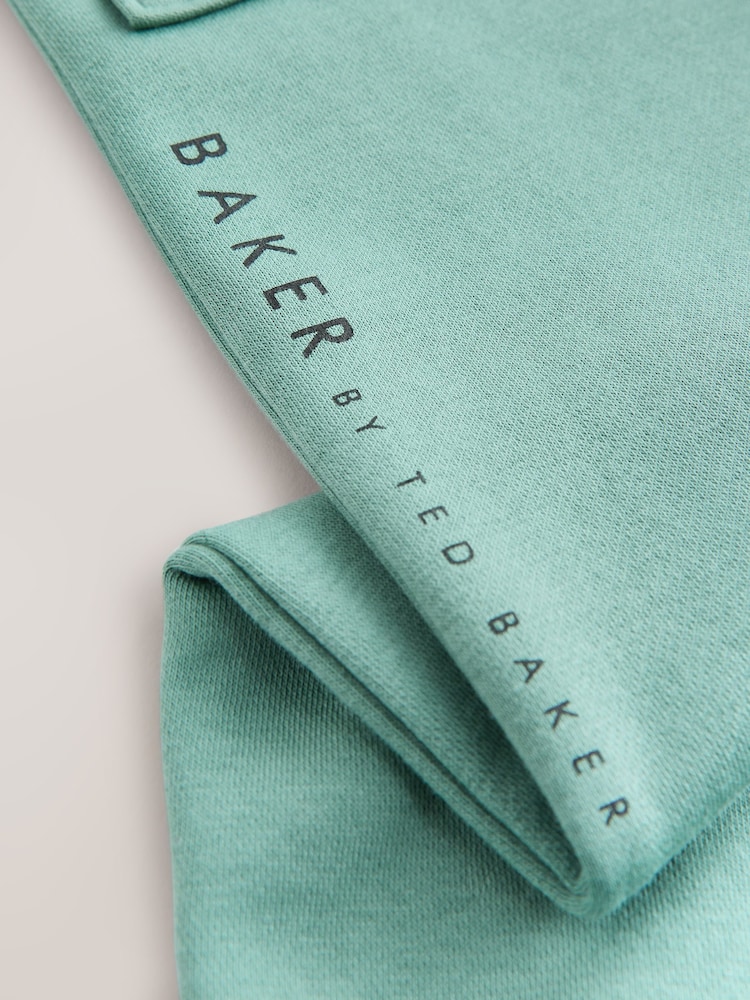 Baker by Ted Baker Green Zip Funnel Neck Sweatshirt and Joggers Set - Image 15 of 15