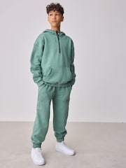 Baker by Ted Baker Green Zip Funnel Neck Sweatshirt and Joggers Set - Image 2 of 15