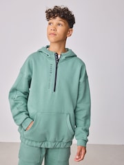 Baker by Ted Baker Green Zip Funnel Neck Sweatshirt and Joggers Set - Image 4 of 15
