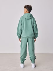 Baker by Ted Baker Green Zip Funnel Neck Sweatshirt and Joggers Set - Image 6 of 15