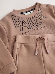 Baker by Ted Baker Stone Quilted Sweatshirt and Joggers Set - Image 4 of 7