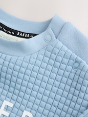 Baker by Ted Baker Blue Quilted Sweater and Joggers Set - Image 15 of 19