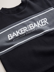 Baker by Ted Baker Oversized Black Graphic Sweatshirt and Joggers Set - Image 6 of 7