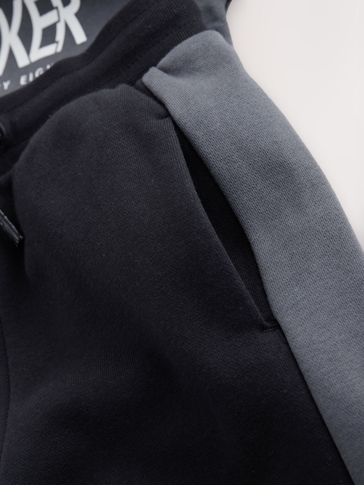 Baker by Ted Baker Oversized Black Graphic Sweatshirt and Joggers Set - Image 7 of 7