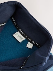 Baker By Ted Baker Blue Colourblock Half Zip Sweatshirts and Joggers 2 Piece Set - Image 11 of 12