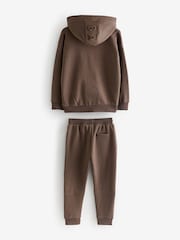 Baker by Ted Baker Oversized Brown Hoodie and Joggers Set - Image 2 of 5
