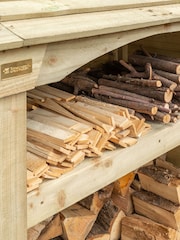 Rowlinson Natural Premium Heritage Double Garden Log Store - Image 4 of 6
