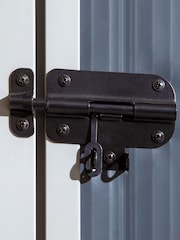 Rowlinson Dark Grey Airevale 4 x 3ft Plastic Garden Apex Shed with Assembly - Image 6 of 6