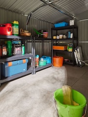 Rowlinson Dark Grey Trentvale 10 x 12ft Metal Garden Apex Shed, Foundation Kit & Assembly - Image 2 of 6