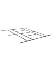 Rowlinson Dark Grey Trentvale 10 x 12ft Metal Garden Apex Shed, Foundation Kit & Assembly - Image 5 of 6