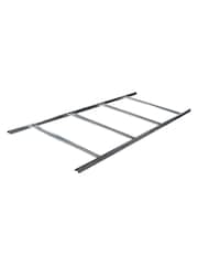 Rowlinson Light Grey Trentvale 8 x 6ft Metal Garden Apex Shed, Foundation Kit & Assembly - Image 5 of 6