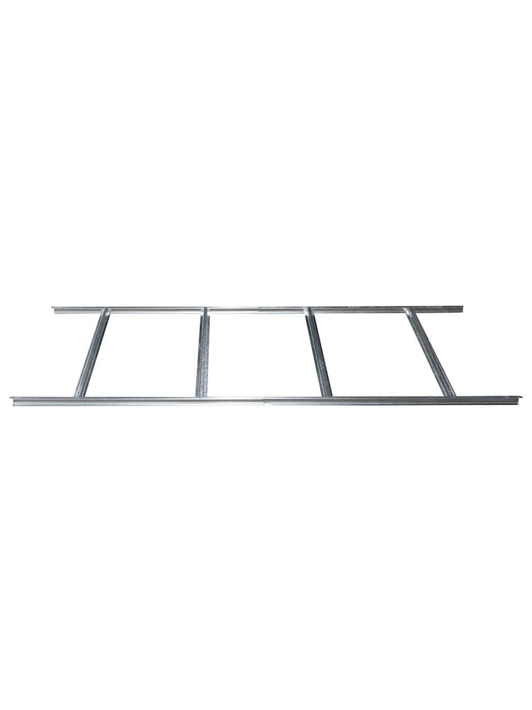 Rowlinson Light Grey Trentvale 8 x 6ft Metal Garden Apex Shed, Foundation Kit & Assembly - Image 6 of 6