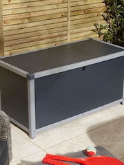 Rowlinson Dark Grey Airevale 4x2ft Plastic Garden Cushion Box with Assembly - Image 2 of 6