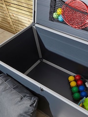 Rowlinson Dark Grey Airevale 4x2ft Plastic Garden Cushion Box with Assembly - Image 4 of 6