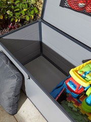 Rowlinson Light Grey Airevale 4x2ft Plastic Garden Cushion Box with Assembly - Image 4 of 6