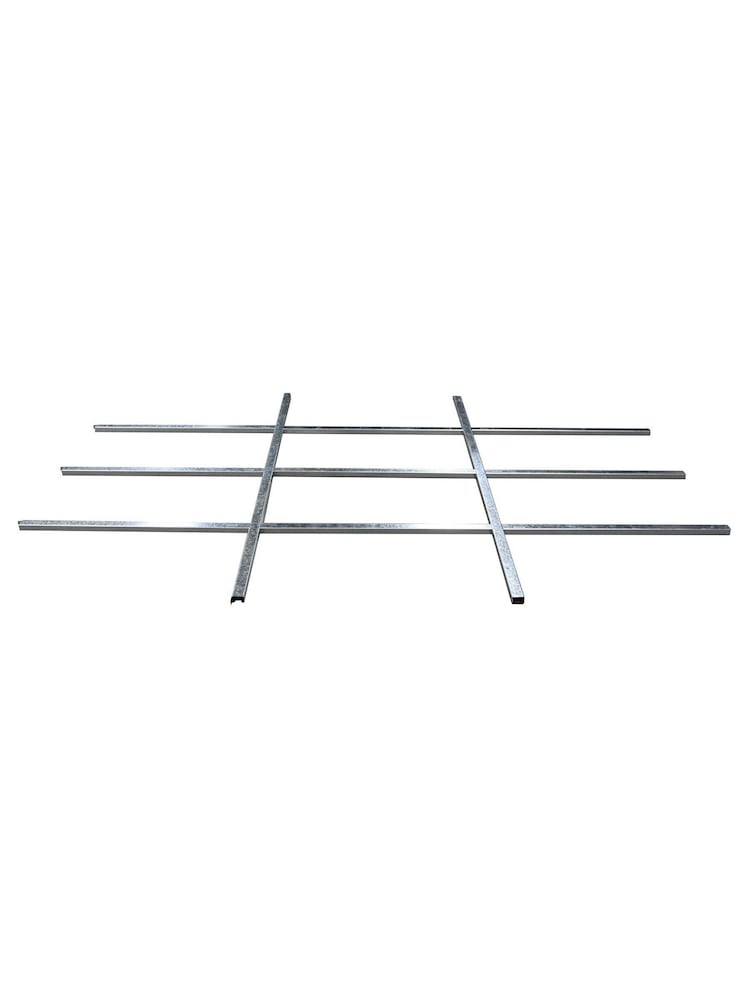 Rowlinson Grey Brentvale 10 x 8ft Metal Garden Shed with Foundation Kit - Image 6 of 6