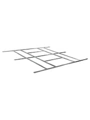Rowlinson Light Grey Trentvale 10 x 12ft Metal Garden Apex Shed with Foundation Kit - Image 5 of 6