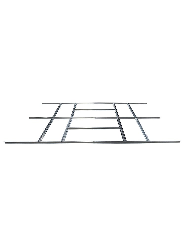 Rowlinson Light Grey Trentvale 10 x 12ft Metal Garden Apex Shed with Foundation Kit - Image 6 of 6