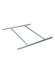 Rowlinson Light Grey 6 x 4ft Airevale Plastic Garden Shed with Foundation Kit - Image 5 of 6
