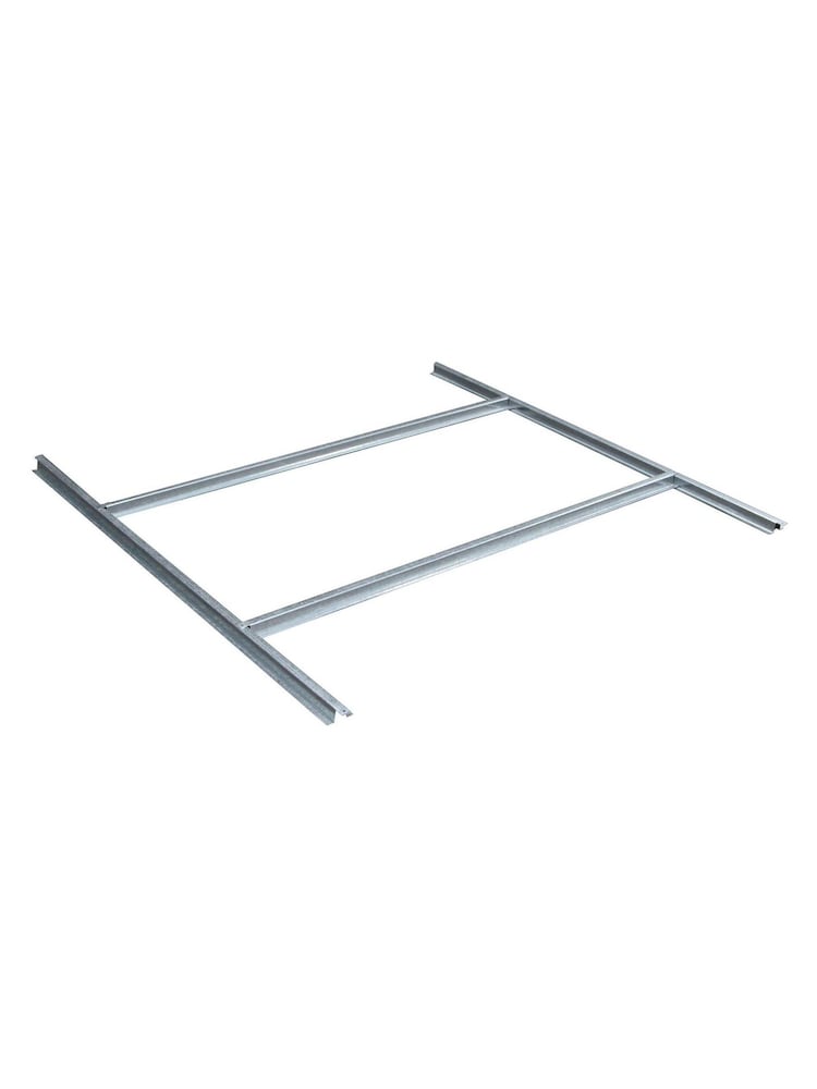 Rowlinson Light Grey 6 x 4ft Airevale Plastic Garden Shed with Foundation Kit - Image 6 of 6