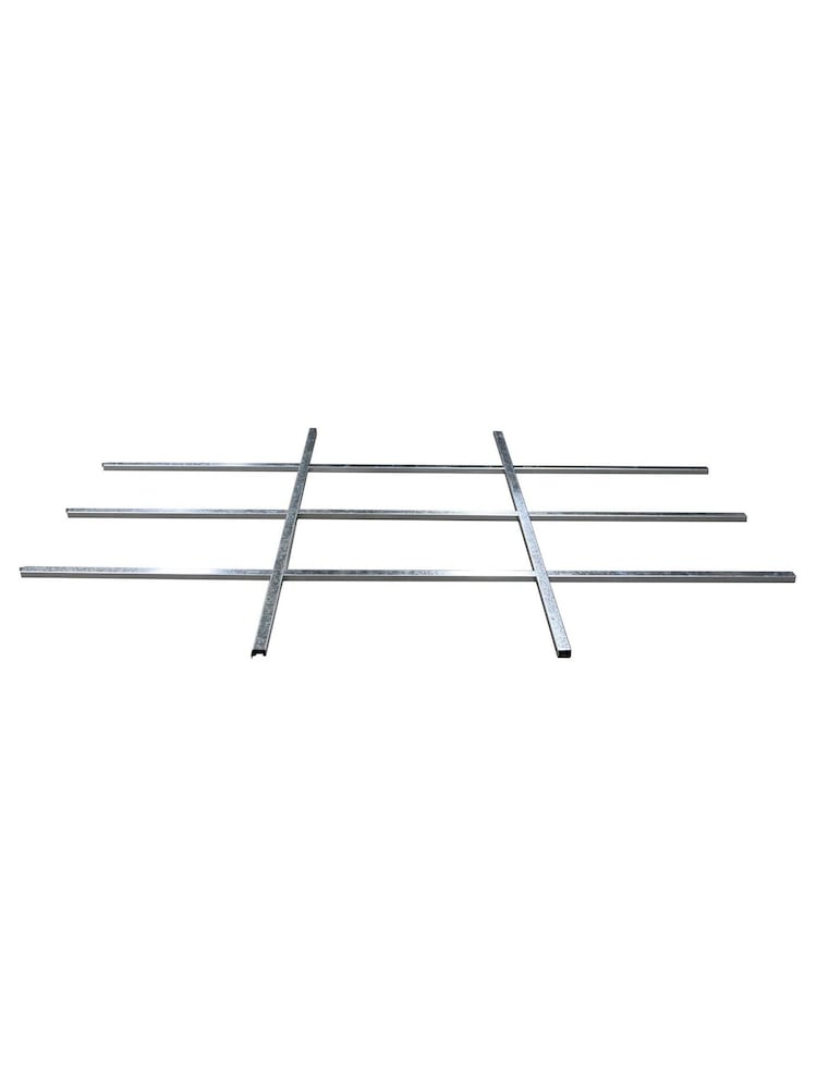 Rowlinson Grey Brentvale 10 x 8ft Metal Garden Apex Shed, Foundation Kit & Assembly - Image 6 of 6