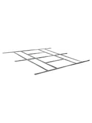 Rowlinson Light Grey Trentvale 10 x 12ft Metal Garden Apex Shed, Foundation Kit & Assembly - Image 5 of 6