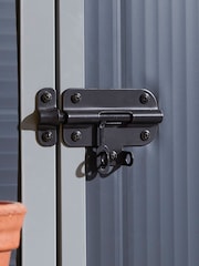 Rowlinson Dark Grey Airevale 6 x 4ft Plastic Garden Apex Shed with Assembly - Image 6 of 6