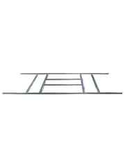 Rowlinson Light Grey Trentvale 10 x 8ft Metal Garden Apex Shed with Foundation Kit - Image 6 of 6