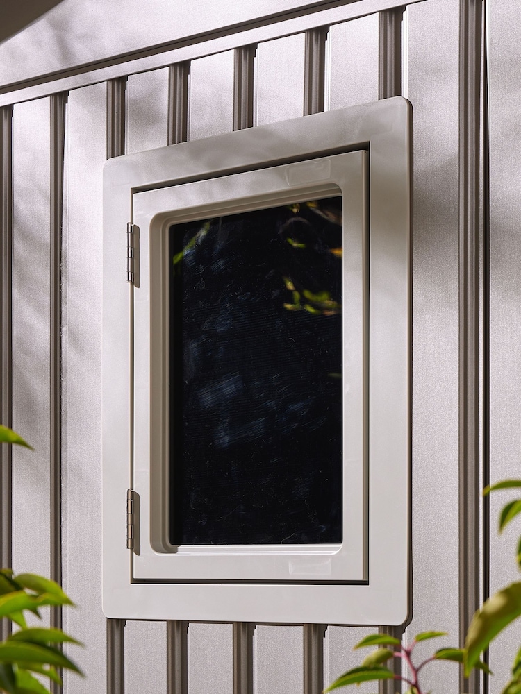 Rowlinson Grey Brentvale 10 x 10ft Metal Garden Apex Shed - Image 6 of 6