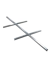 Rowlinson Grey Brentvale 8 x 4ft Metal Garden Shed with Foundation Kit - Image 5 of 6