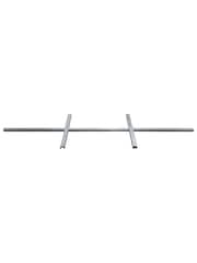 Rowlinson Grey Brentvale 8 x 4ft Metal Garden Shed with Foundation Kit - Image 6 of 6