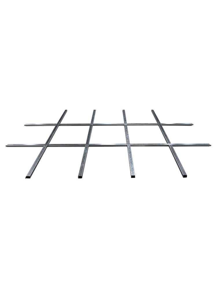 Rowlinson Grey Brentvale 10 x 10ft Metal Garden Apex Shed, Foundation Kit & Assembly - Image 6 of 6