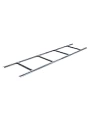 Rowlinson Light Grey Trentvale 8 x 4ft Metal Garden Pent Shed with Foundation Kit - Image 5 of 6