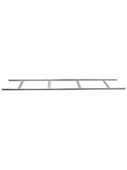 Rowlinson Light Grey Trentvale 8 x 4ft Metal Garden Pent Shed with Foundation Kit - Image 6 of 6