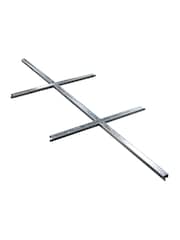 Rowlinson Grey Brentvale 8 x 4ft Metal Garden Apex Shed, Foundation Kit & Assembly - Image 5 of 6