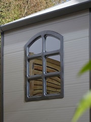 Rowlinson Light Grey Airevale 8 x 6ft Plastic Garden Apex Shed with Assembly - Image 3 of 6