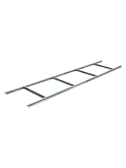 Rowlinson Light Grey Trentvale 8 x 4ft Metal Garden Pent Shed, Foundation Kit & Assembly - Image 5 of 6