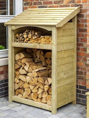 Rowlinson Natural Premium Heritage Single Garden Log Store - Image 1 of 6