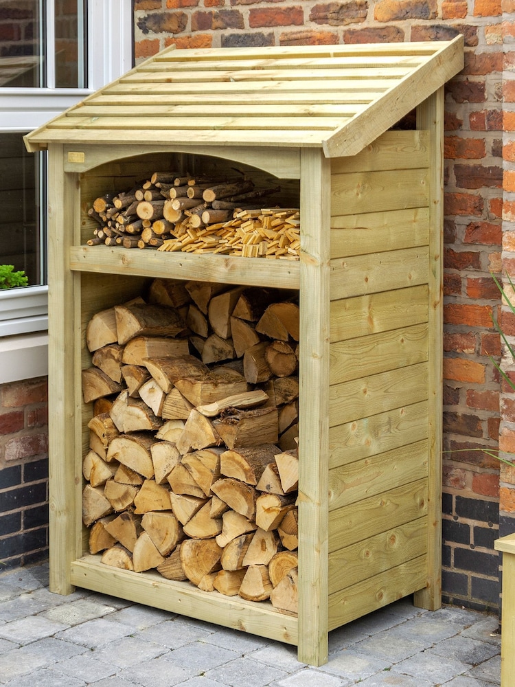 Rowlinson Natural Premium Heritage Single Garden Log Store - Image 1 of 6