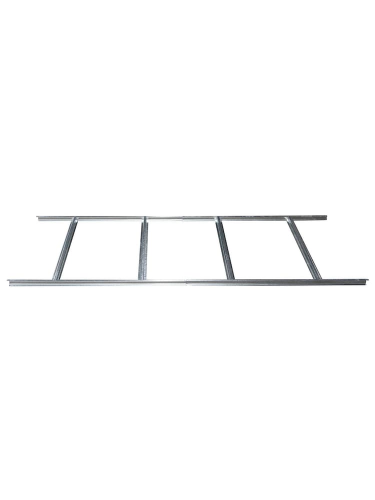 Rowlinson Dark Grey Trentvale 8 x 6ft Metal Garden Apex Shed, Foundation Kit & Assembly - Image 6 of 6