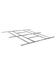 Rowlinson Dark Grey Trentvale 10 x 12ft Metal Garden Apex Shed with Foundation Kit - Image 5 of 6