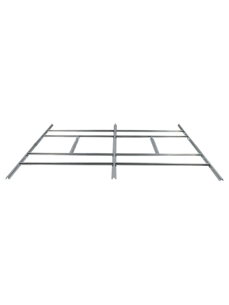 Rowlinson Dark Grey Trentvale 10 x 12ft Metal Garden Apex Shed with Foundation Kit - Image 6 of 6