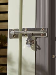 Rowlinson Light Grey Trentvale 5 x 3ft Metal Garden Pent Shed with Assembly - Image 5 of 6