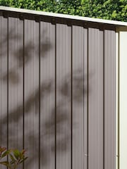 Rowlinson Light Grey Trentvale 5 x 3ft Metal Garden Pent Shed with Assembly - Image 6 of 6