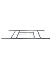 Rowlinson Dark Grey Trentvale 10 x 8ft Metal Garden Apex Shed with Foundation Kit - Image 6 of 6