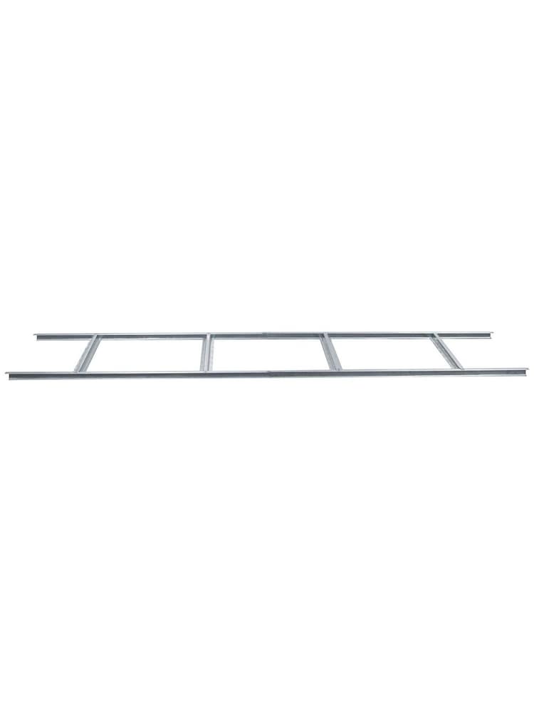 Rowlinson Dark Grey Trentvale 8 x 4ft Metal Garden Pent Shed with Foundation Kit - Image 6 of 6