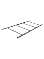 Rowlinson Dark Grey Trentvale 8 x 6ft Metal Garden Apex Shed with Foundation Kit - Image 5 of 6