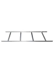 Rowlinson Dark Grey Trentvale 8 x 6ft Metal Garden Apex Shed with Foundation Kit - Image 6 of 6