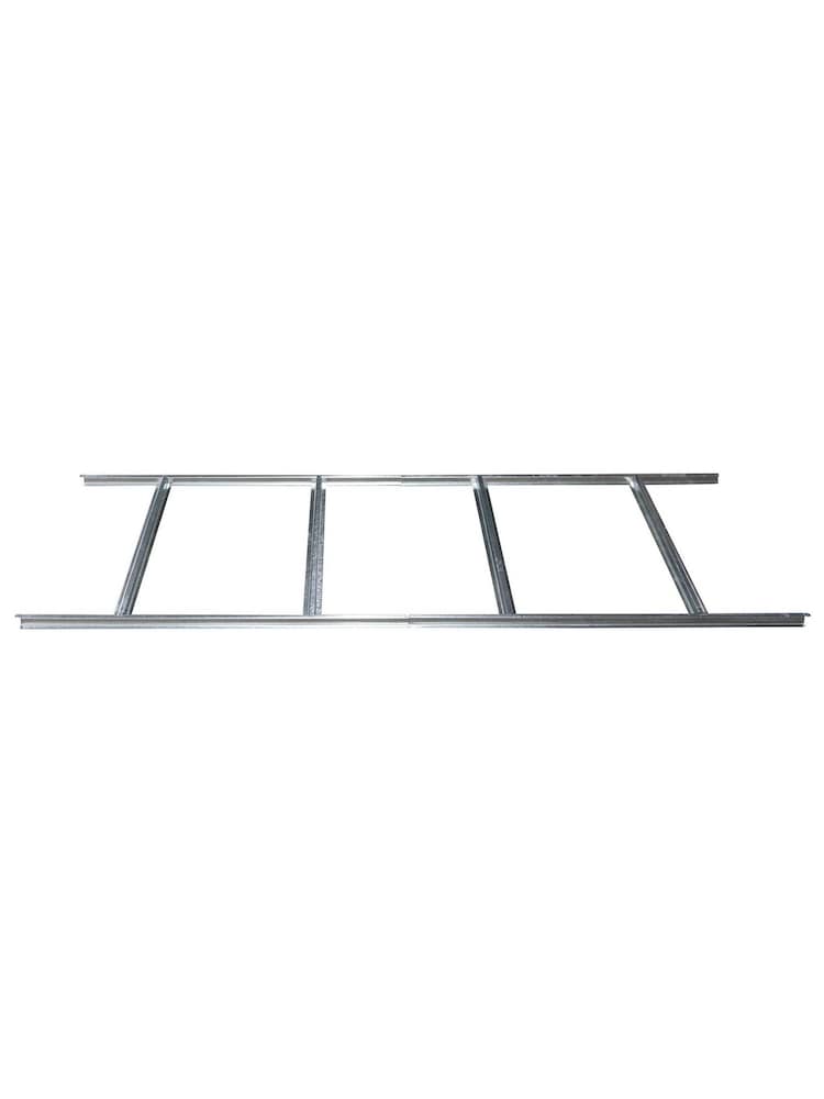 Rowlinson Dark Grey Trentvale 8 x 6ft Metal Garden Apex Shed with Foundation Kit - Image 6 of 6