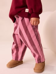 Berry Pink Stripe Trousers (3mths-7yrs) - Image 1 of 7